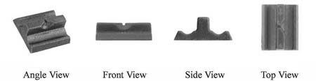 Rear sight,
Allentown, Lehigh Valley style,
fits up to 7/8" octagon, wax cast steel